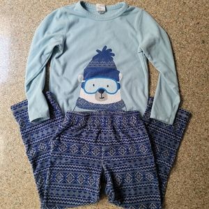 Lands' End Fleece Pajamas Set